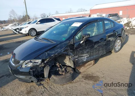 2015 Honda Civic Lx из США, поврежденный, VIN 19XFB2F56FE041462